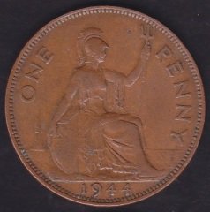 İngiltere 1 Penny 1944