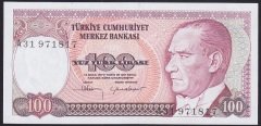 7.EMİSYON 1.TERTİP 100 LİRA A31 971817 ÇİL