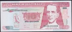 Guatemala 10 Quetzal 2006 Çil Pick 111a ( 666 )