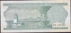 6.Emisyon 2.Tertip 10 Lira L65 312298 Çok Temiz+
