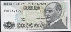 7.Emisyon 2.Tertip 10 Lira D68 387604 Çok Temiz