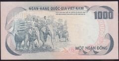 Vietnam ( Güney ) 1000 Dong 1972 Çilaltı Çil Pick 34