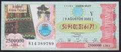 2002 9 AĞUSTOS YARIM BİLET