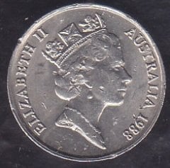AVUSTURALYA 5 CENT 1988