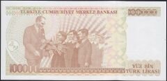 7.Emisyon 3.Tertip 100000 Lira G87 585557 Çil