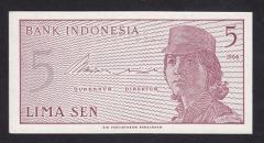 Endonezya 5 Sen 1964 Çil Pick 91