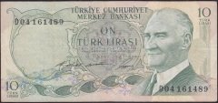 6.Emisyon 1.Tertip 10 Lira D04 161489 Çok Temiz
