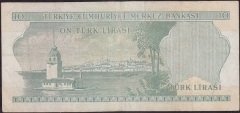 6.Emisyon 1.Tertip 10 Lira D04 161489 Çok Temiz