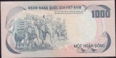 Vietnam ( Güney ) 1000 Dong 1972 Çilaltı Çil Pick 34