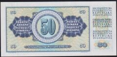 Yugoslavya 50 Dinar 1968 Çilaltı Çil ( Filigranda baskı izi var )