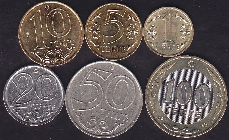 Kazakistan 6 Adet Madeni Lotu Çil