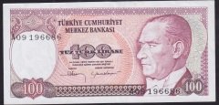 7.EMİSYON 1.TERTİP 100 LİRA A09 196686 ÇÇT +
