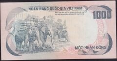 Vietnam ( Güney ) 1000 Dong 1972 Çilaltı Çil Pick 34