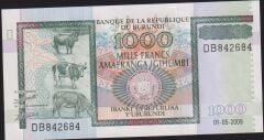 Burundi 1000 Frank 2009 Çil Pick 46 ( 842684 )