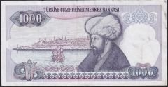 7.Emisyon 2.Tertip 1000 Lira H61 969194 Çok Temiz+