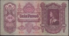 Macaristan 100 Pengo 1930 Çok Temiz+