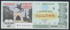 2002 19 MAYIS ÇEYREK BİLET