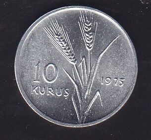 1975 Yılı 10 Kuruş Çil