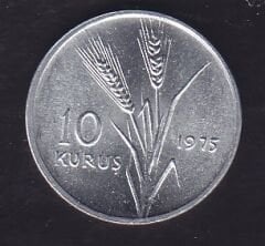 1975 Yılı 10 Kuruş Çil