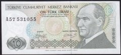 7.Emisyon 1.Tertip 10 Lira A57 531055 Çok Çok Temiz
