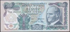 6.Emisyon 2.Tertip 500 Lira M89 382757 Çilaltı