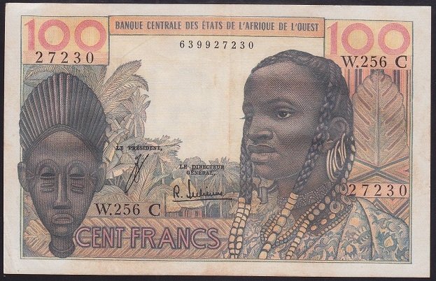 WEST AFRİCAN STATES 100 FRANK 1961 ÇÇT ÇİLALTI (C) BURKİNA - FASO