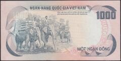 Vietnam ( Güney ) 1000 Dong 1972 Çilaltı Çil Pick 34