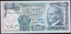 6.Emisyon 2.Tertip 500 Lira M05 134608 Çil