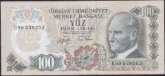 6.Emisyon 2.Tertip 100 Lira G90 539252 Çok Temiz +