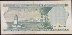 6.Emisyon 1.Tertip 10 Lira A54 306893 Çok Temiz +
