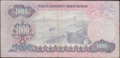 6.EMİSYON 2.TERTİP 1000 LİRA C84 654365 ÇOK TEMİZ