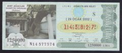 2002 29 OCAK ÇEYREK BİLET