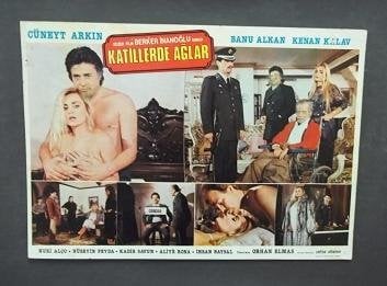 KATİLLERDE AĞLAR BANU ALKAN CÜNEYT ARKIN 2 eski para mezat