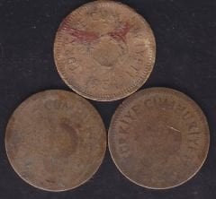 1951 Yılı 10 Kuruş Lotu 3 Adet Haliyle