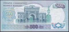6.Emisyon 2.Tertip 500 Lira L68 134164 Çok Çok Temiz Çilaltı
