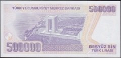 7.Emisyon 4.Tertip 500000 Lira J80 369181 Çil
