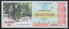 2002 9 OCAK YARIM BİLET