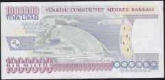 7.Emisyon 3.Tertip 1000000 Lira S60 894023 Çok Temiz+