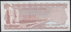 6.EMİSYON 3.TERTİP 20 LİRA G49 706357 ÇOK ÇOK TEMİZ +
