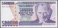 7.Emisyon 4.Tertip 500000 Lira H31 901954 Çilaltı Çil