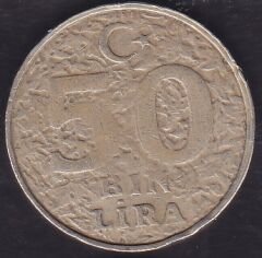 2000 Yılı 50.000 Lira