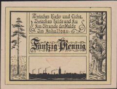 Almanya 50 Pfennig Notgeld 1921 Çil