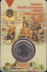 2021 Yılı Gaziantep Gazilik Ünvanının 100. Yılı 1 Lira Özel Kapamasında Çil