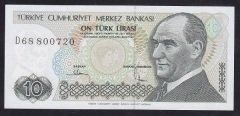 7.EMİSYON 2.TERTİP 10 LİRA D68 800720 ÇİLALTI