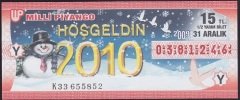 2009 31 ARALIK YARIM BİLET Y SERİSİ