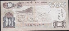 6.Emisyon 1.Tertip 100 Lira B87 297555 Çok Temiz+