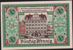Almanya 50 Pfennig Notgeld 1921 Çil