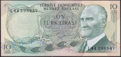6.Emisyon 2.Tertip 10 Lira L44 398947 Çilaltı