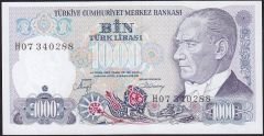 7.Emisyon 2.Tertip 1000 Lira H07 340288 Çil
