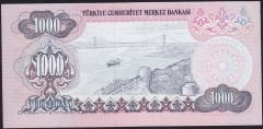 6.Emisyon 3.Tertip 1000 Lira F81 306299 Çil